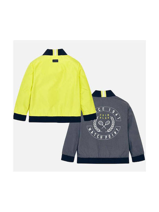 Mayoral Windproof Boys Casual Jacket Yellow Double Sided