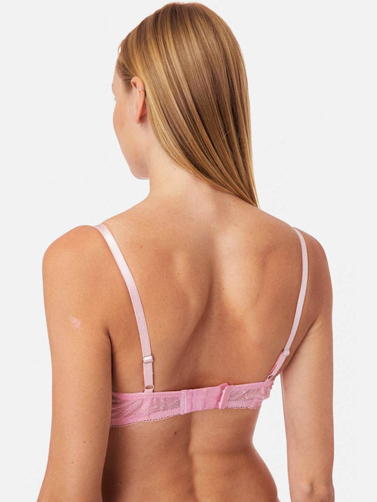 Minerva Erasmia Bra without Padding Underwire Pink