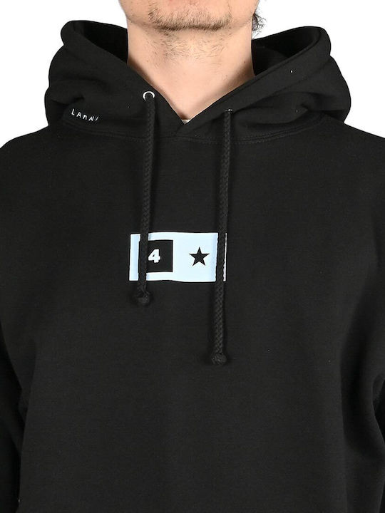 LAKAI X FOURSTAR BAR LOGO HOODIE SCHWARZ