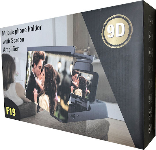 Phone Screen Magnifier F19 in Black color