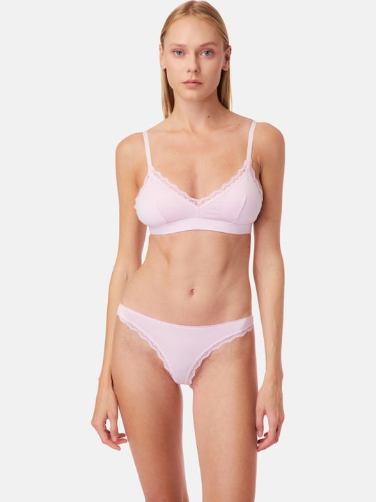 Minerva Fimelle Elegance Bralette Σουτιέν Ροζ