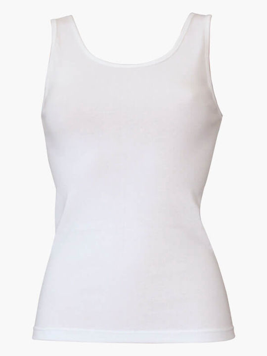 Women's Sleeveless Cotton T-Shirt White
