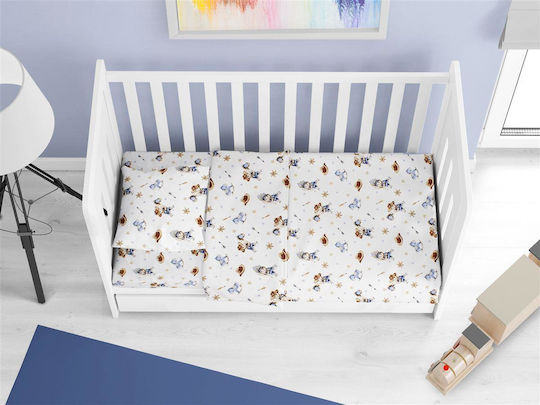 Dimcol Set Lenjeri De Patut Bebe Albastru 120x160cm