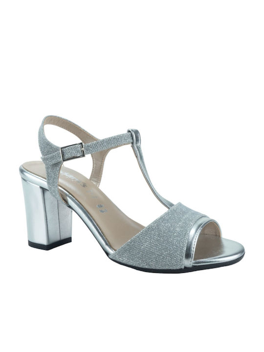 Adam's Shoes Damen Sandalen Anatomisch in Silber Farbe