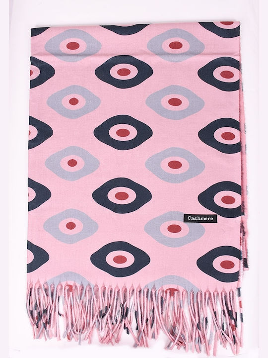 Women's pashmina with cashmere patterns Pink