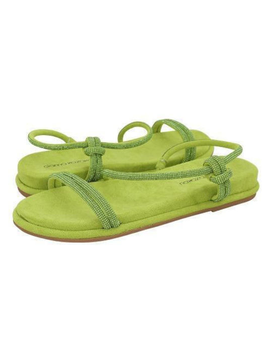 Women's Flat Sandals Gianna Kazakou GREEN AG7571.L19916AB.KB-RDGA