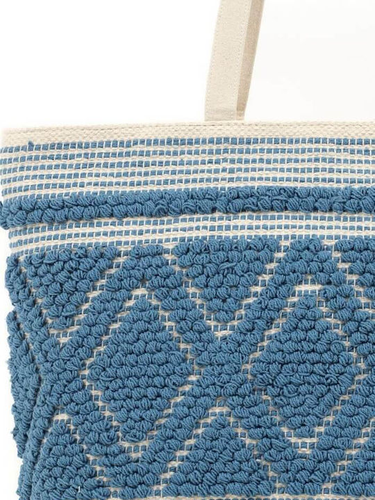 Doca Doca Ψάθινη Strandtasche Blau