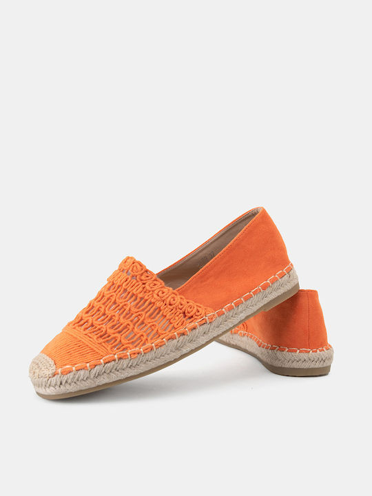 Bozikis Women's Suede Espadrilles Orange