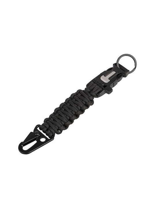 EDCX Survival Keychain negru 5 în 1