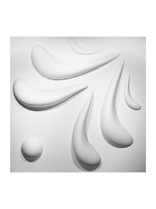 3D Wandpaneele aus PVC Margareta Margareta Weiß 50x50cm