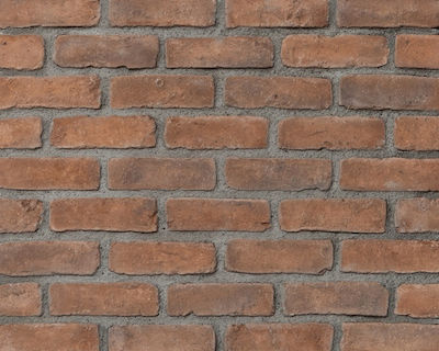 Hellas Stones - Brick Marrone Artificial Stone and Corner (19x6)