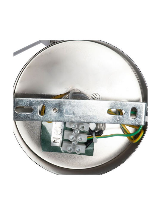Qazqa Ceiling Mount Light White with Socket E27