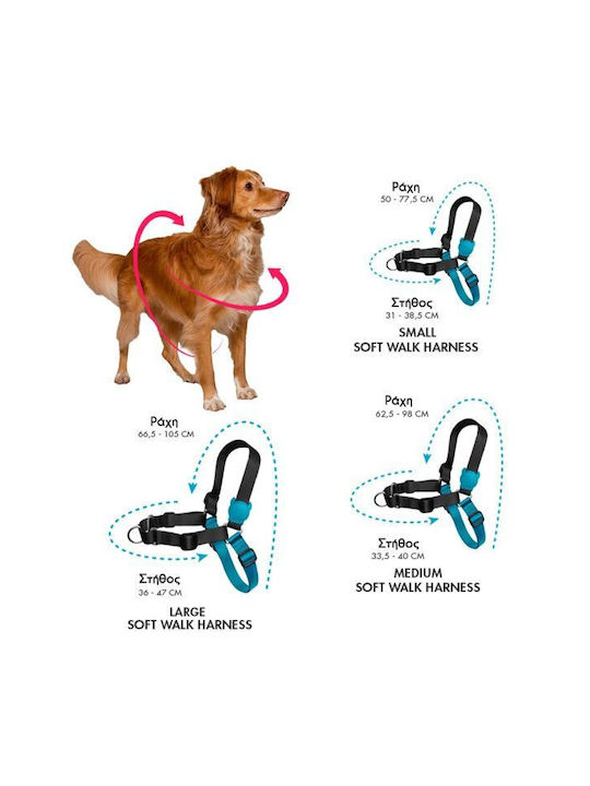 Zee-Dog Hundegeschirr Ausbildung Softer Walk Peach Groß 25-33cm 390981