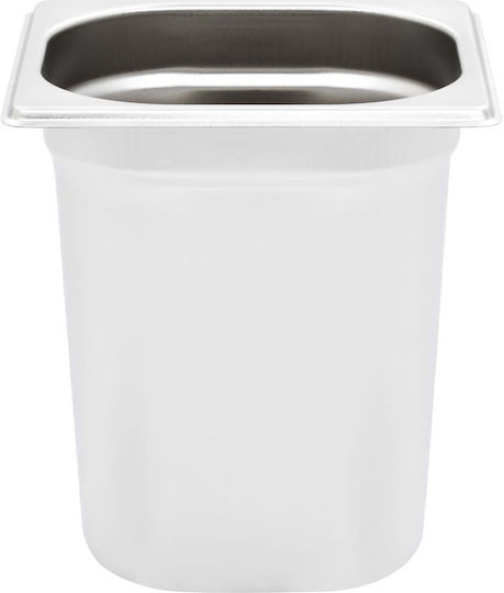 vidaXL Σκεύος Gastronorm Ανοξείδωτο GN1/6 με Βάθος 200mm 8τμχ
