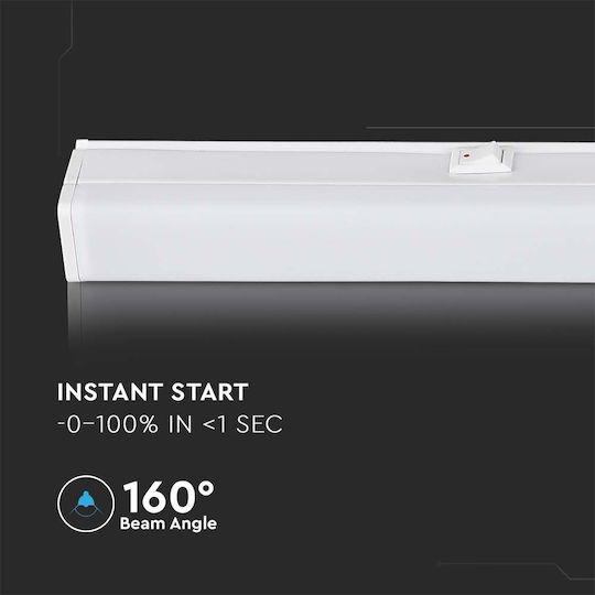 V-TAC Under-Cabinet LED Light 16W Natural White with Switch 120cm