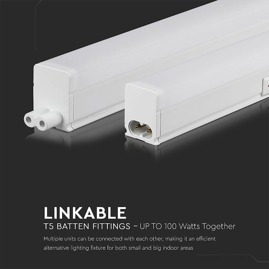 V-TAC Under-Cabinet LED Light 16W Natural White with Switch 120cm