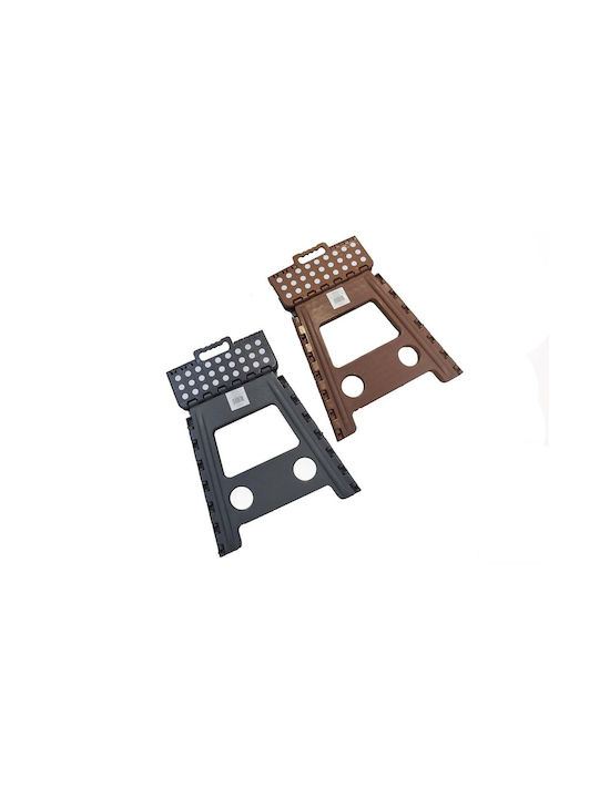 Plastic Outdoor Stool Brown 39x30x42cm E-1325