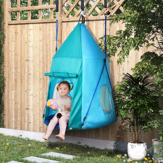 Outsunny Plastic Hanging Swing Disk for 3+ years Blue