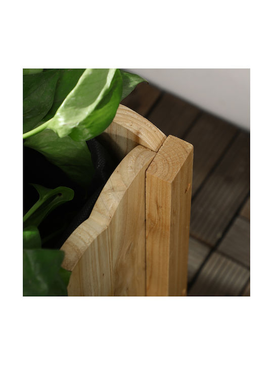 Outsunny Planter Box Wooden Beige 86x30x50cm.
