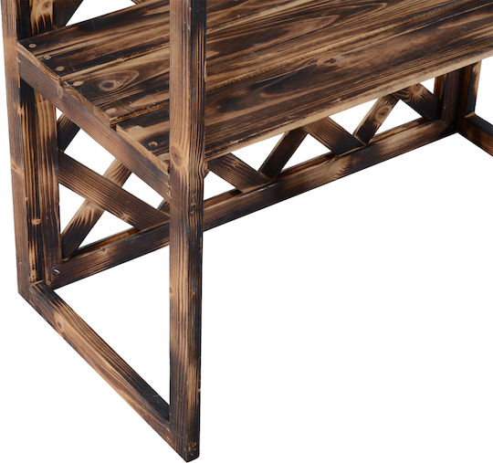 Outsunny Pot Rack Wooden Brown 80cmx40cmx150cmcm.