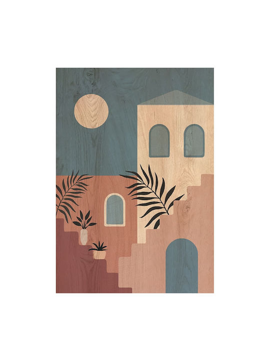 Ango Architecture Stairs Πίνακας Ξύλινος 67x47cm
