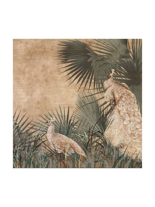 Ango Tropical Peacocks Πίνακας Ξύλινος 29x29cm