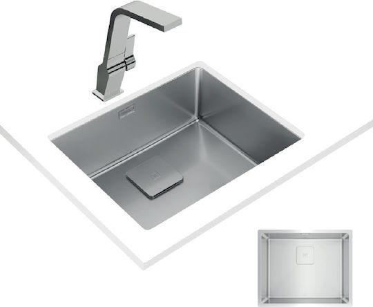 Teka Flexlinea RS15 50.40 Pureclean 115000046 Sub masă Chiuvetă Inox Satinat L54xW44cm Argintiu