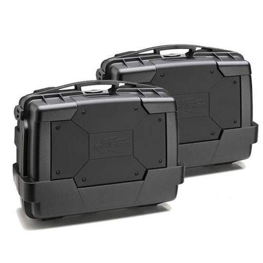 Kappa Moto Garda PACK2 Monokey Motorcycle Hard Side Case Set 46lt in Black Colour