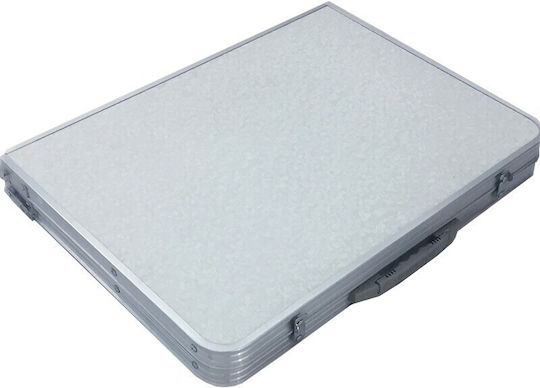 Hupa Table Aluminum for Camping Foldable in Case 90x60x70cm White