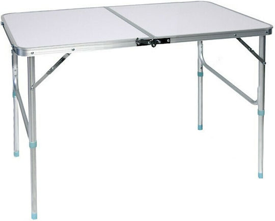 Hupa Table Aluminum for Camping Foldable in Case 90x60x70cm White