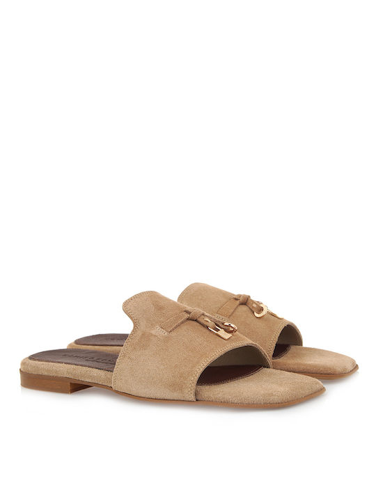 Komis & Komis Suede Women's Sandals Tabac Brown