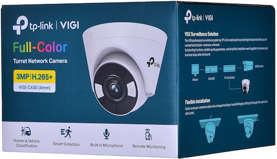 TP-LINK Vigi C430 v1 IP Surveillance Camera Full HD+ 3MP with Microphone and Lens 4mm