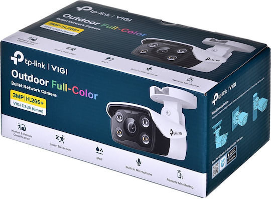 TP-LINK VIGI C330 v1 IP Surveillance Camera Full HD+ 3MP Waterproof with Lens 6mm