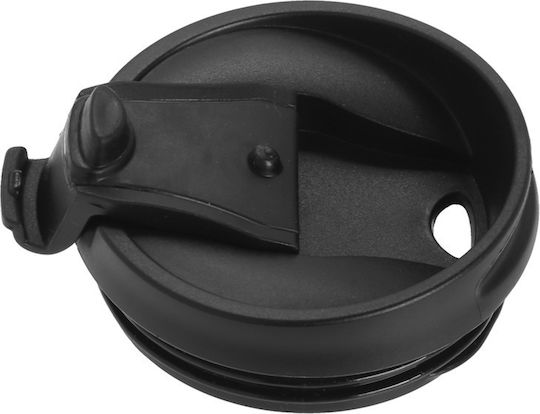 Ecolife Ersatzdeckel für Thermos 370ml aus Kunststoff Schwarz