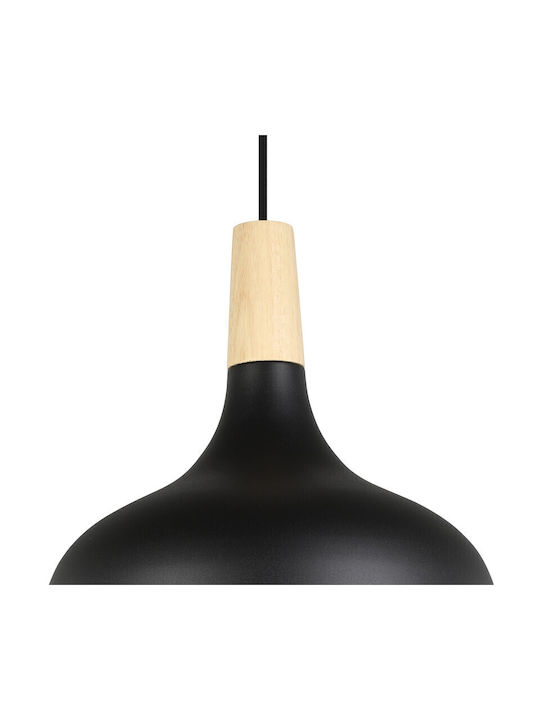 Eglo Sabinar Pendant Light Single-Light Bell for Socket E27 Black