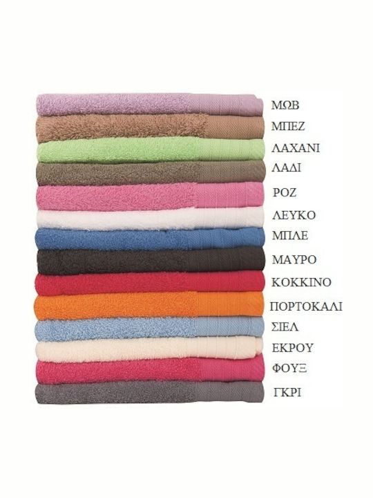 Dimcol Hand Towel Πενιε 500 Gr 40x60cm. Red Weight 500gr/m²