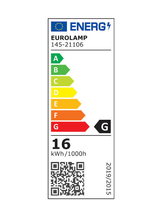 Eurolamp Modern Lamp Bathroom with Integrated LED and Natural White Light 60.4cm