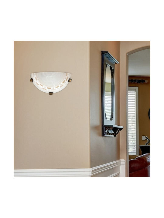 Rabalux Tom Classic Wall Lamp with Socket E27 White Width 30cm