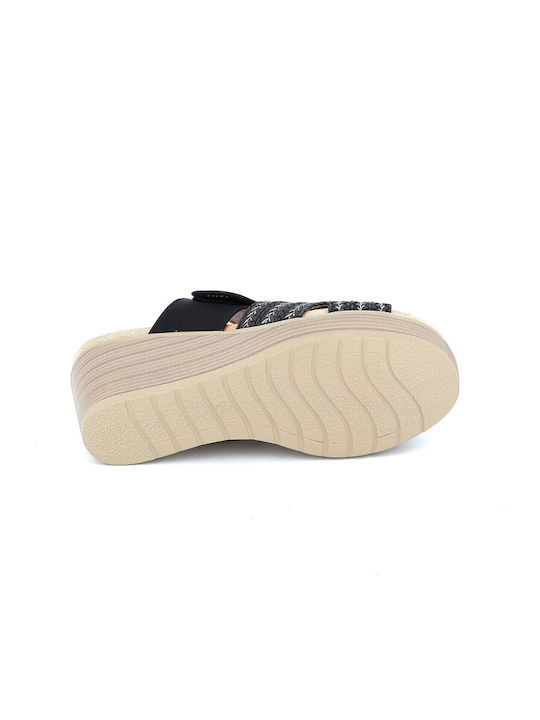 Platforme dama Anatomice în Tip Pantofi Negru
