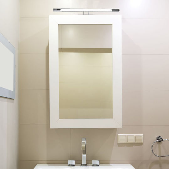 V-TAC Modern Leuchte Wand mit Integrierter LED und Neutralweißes Licht Silber 50cm