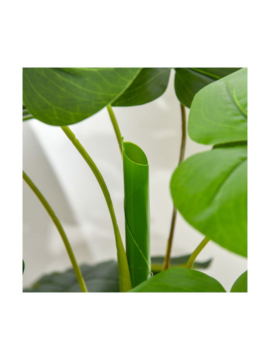 Künstliche Pflanze im Topf Monstera Grün 120cm HomCom