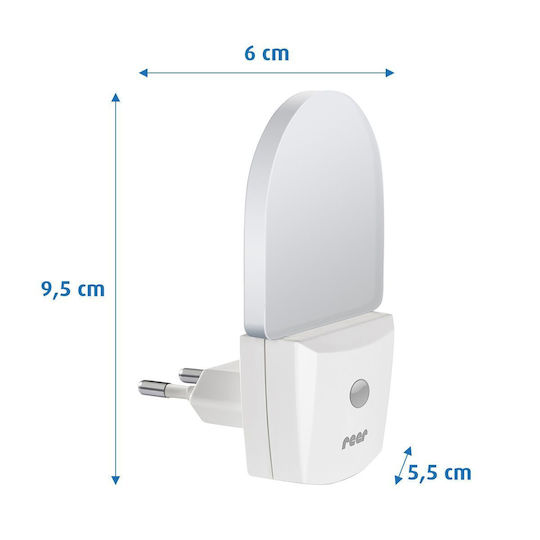 Reer LED Night Light Switch Plug with Photocell 1pcs