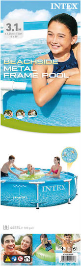 Intex Στρογγυλή Πισίνα PVC 4485lt με Μεταλλικό Σκελετό 305x76εκ. Μπλε