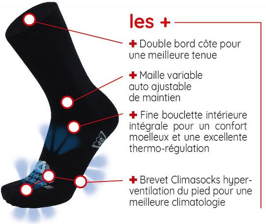Rywan Chaussette Polaire 1689 Long Isothermal Hunting Socks in Black color