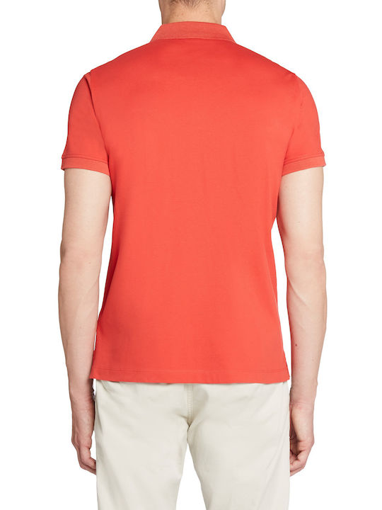 Geox Men's Short Sleeve Blouse Polo Orange