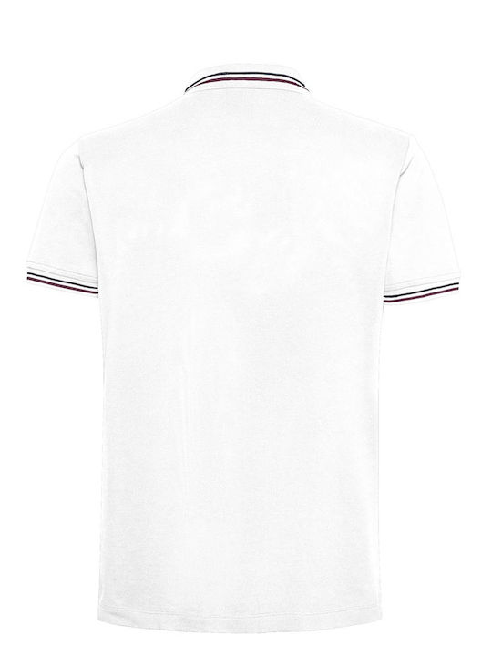 Geox Ανδρικό T-shirt Polo Λευκό