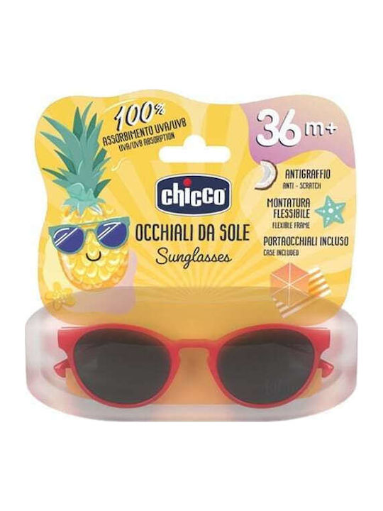 Chicco Άθραυστα Παιδικά Γυαλιά Ηλίου Κόκκινα για 3+ Ετών K50-11472-10