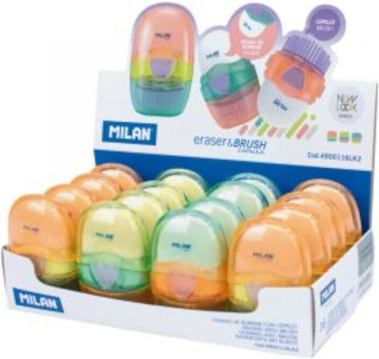 Milan Capsule Look Plastic Double Sharpener (Μiscellaneous Colours) 1pcs