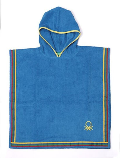 Benetton Kids Beach Poncho Blue 85 x 85cm