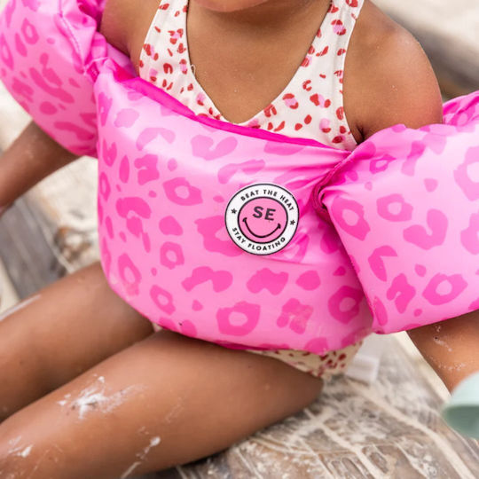 Swim Essentials Puddle Jumper Swimming Armbands from Foam 2-6 years with Chest Support Pink
